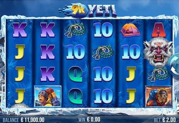 The 9k Yeti slot game from 4ThePlayer.