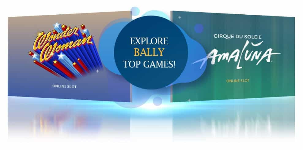 Logos for the 88 Fortunes Megaways and Lucky Link Beats games by Bally.