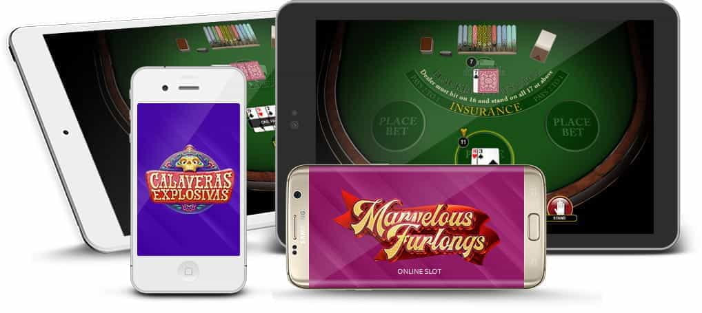 Habanero games on mobile and table devices.