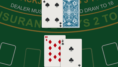Player 12 against a dealer 12.