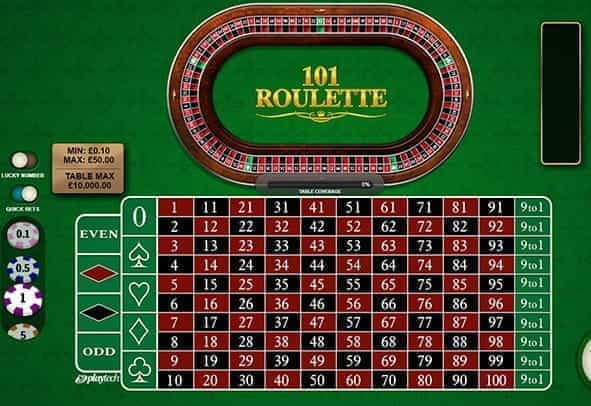 Free demo of the 101 Roulette game from Playtech.