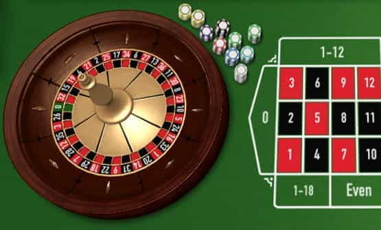 Roulette Nouveau online game wheel.