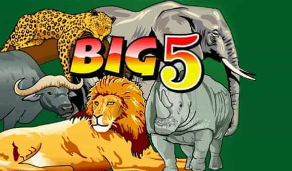 The opening screen of the Big 5 slot.