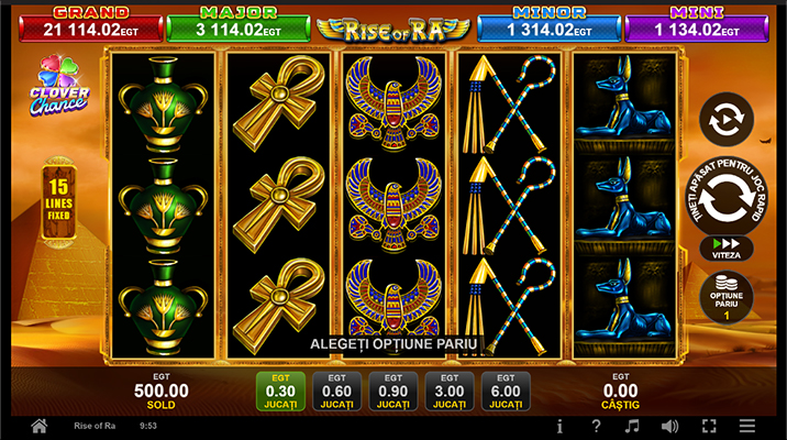 Rise of Ra Clover Chance slot