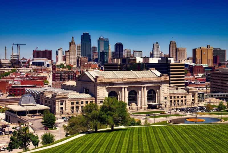 Downtown area of Kansas City, Missouri.
