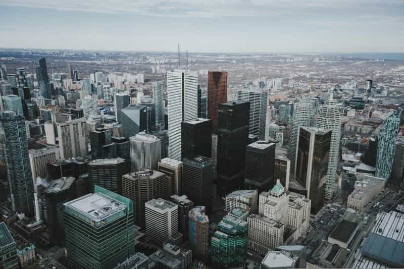 Downtown area of Ontario’s largest city, Toronto.