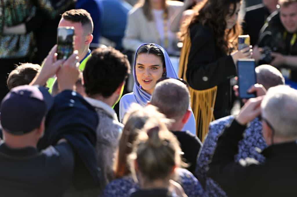 Mae Muller pictured at the opening of Eurovision 2023.
