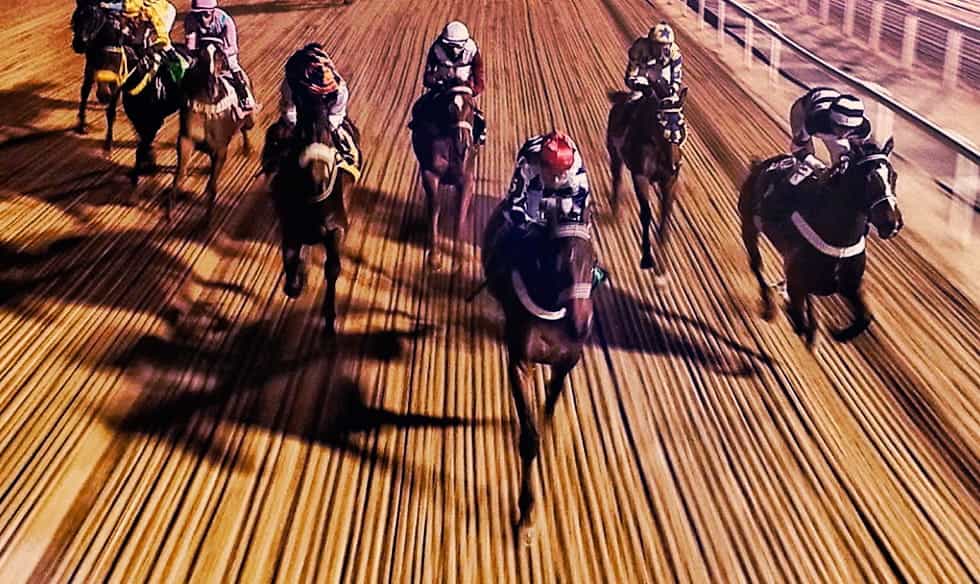 Horse racing track.