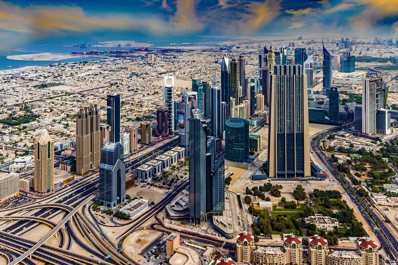 Dubai skyscrapers.