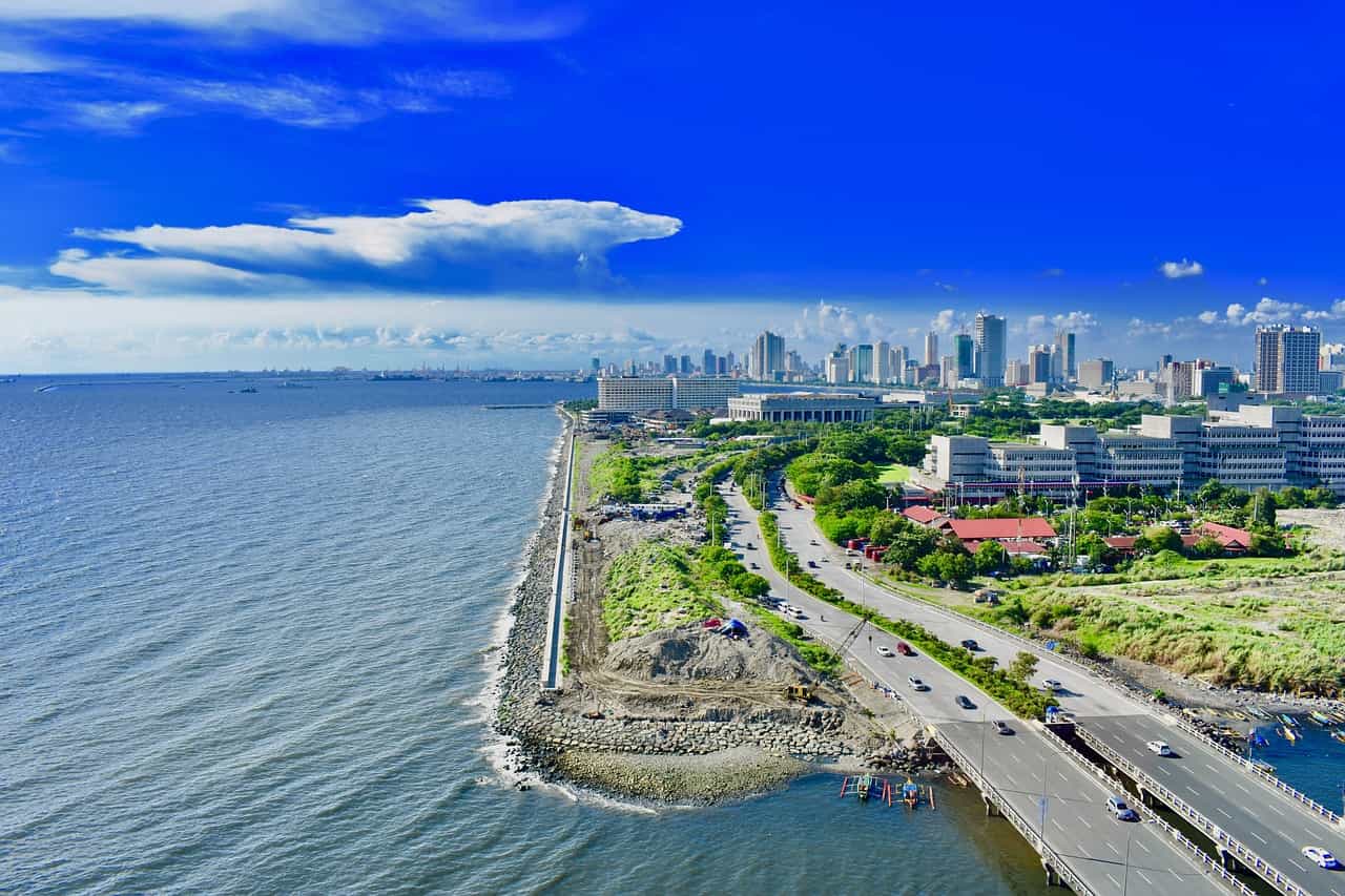 Manila city in Philippines.